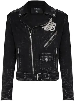 Balmain: Джинсовая куртка  Biker