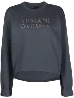 Armani Exchange: Синий свитшот 