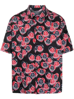 Moncler: Рубашка с принтом 