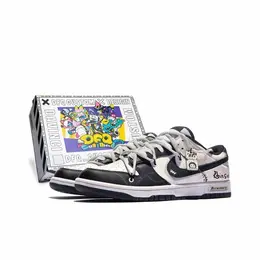 NIKE: Белые кроссовки Dunk Low