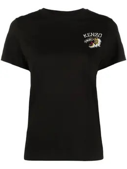 Kenzo: Чёрная футболка  Tiger