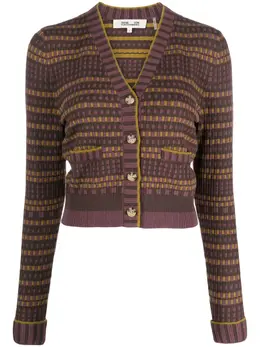 DVF Diane von Furstenberg: Жаккардовый кардиган 