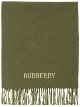 Burberry: Зелёный шарф 