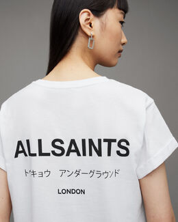 AllSaints: Белая футболка  Anna