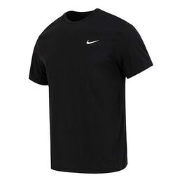 Nike: Чёрная футболка  Dri FIT