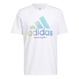 Adidas: Белая футболка 