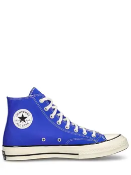 CONVERSE: Голубые кроссовки  Chuck 70 Hi