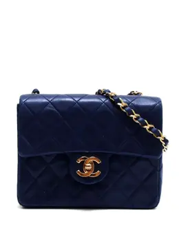 CHANEL Pre-Owned: Синяя сумка 