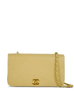 CHANEL Pre-Owned: Бежевая сумка 