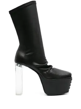 Rick Owens: Чёрные ботинки 