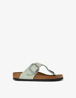 Birkenstock: Зелёные босоножки Gizeh