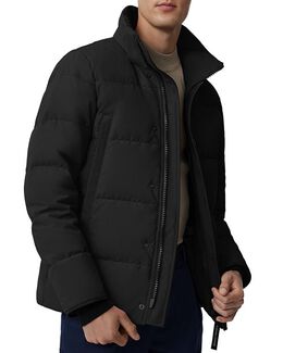 Canada Goose: Чёрный пуховик Wyndham