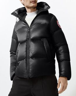 Canada Goose: Чёрная куртка Crofton