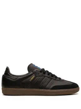 adidas: Чёрные кроссовки  Samba