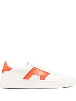 Santoni: Белые кроссовки 