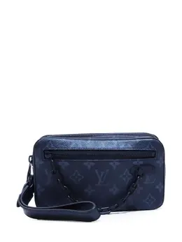 Louis Vuitton Pre-Owned: Голубой клатч