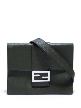 Fendi Pre-Owned: Сумка цвета хаки 