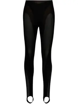 Mugler: Чёрные легинсы 