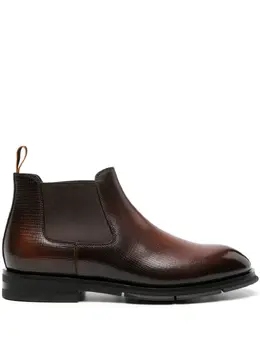 Santoni: Коричневые ботинки 