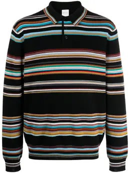 Paul Smith: Поло  Signature Stripe в полоску