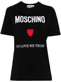 Moschino: Футболка с принтом 