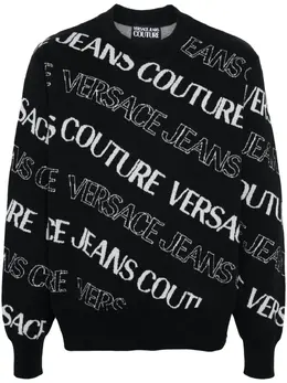 Versace Jeans Couture: Жаккардовый свитер 