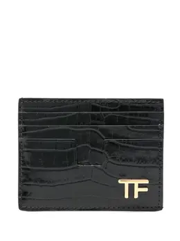 TOM FORD: Чёрный картхолдер  Logo