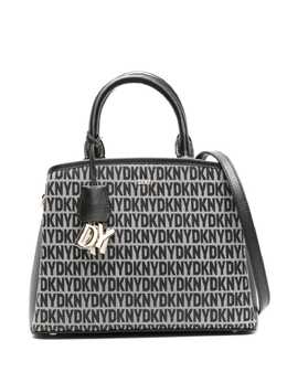 DKNY: Чёрная сумка через плечо 