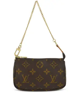 Louis Vuitton Pre-Owned: Коричневый клатч