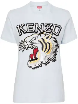 Kenzo: Светлая футболка Jungle