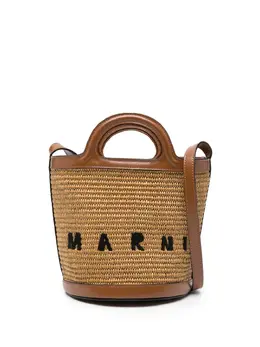 Marni: Коричневая сумка  Tropicalia