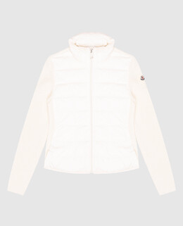 Moncler ENFANT: Белая куртка 