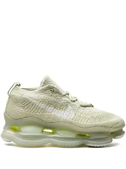 Nike: Зелёные кроссовки  Air Max