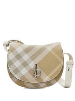 Burberry: Бежевая сумка через плечо 