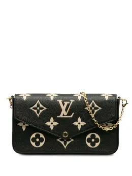 Louis Vuitton Pre-Owned: Чёрный клатч