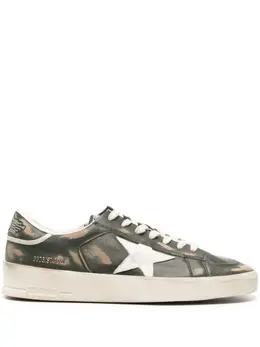 Golden Goose: Зелёные кроссовки  Stardan