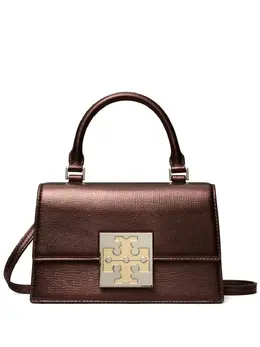 Tory Burch: Коричневая сумка-шоппер 