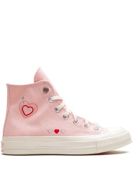 Converse: Розовые кроссовки  Chuck 70 Hi