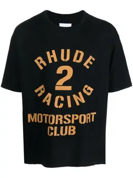 RHUDE: Хлопковая футболка 