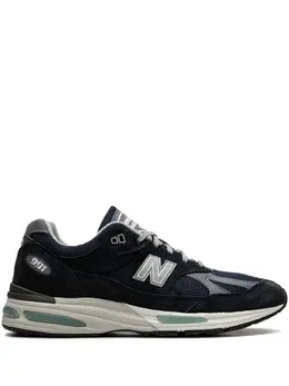 New Balance: Синие кроссовки 