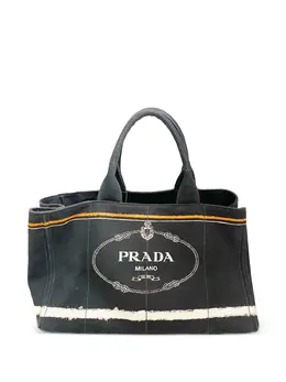 Prada Pre-Owned: Чёрная сумка-шоппер