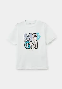 MSGM Kids: Белая футболка