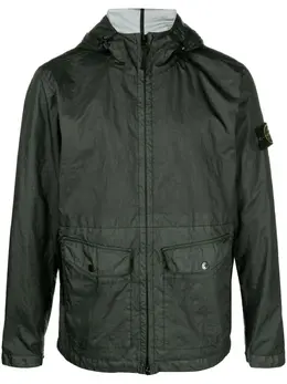 Stone Island: Куртка  Membrana с капюшоном