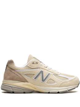 New Balance: Бежевые кроссовки 