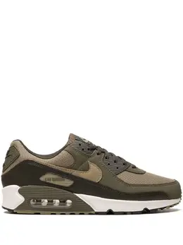 Nike: Зелёные кроссовки  Air Max 90