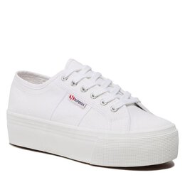 Superga: Белые кроссовки 