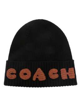 Coach: Чёрная шапка 