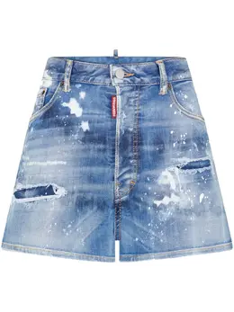 Dsquared2: Рваные шорты 