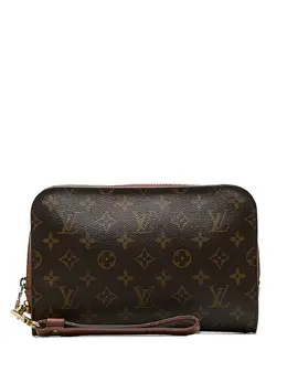 Louis Vuitton Pre-Owned: Коричневый клатч