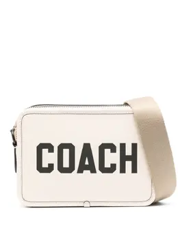 Coach: Белая сумка  Charter